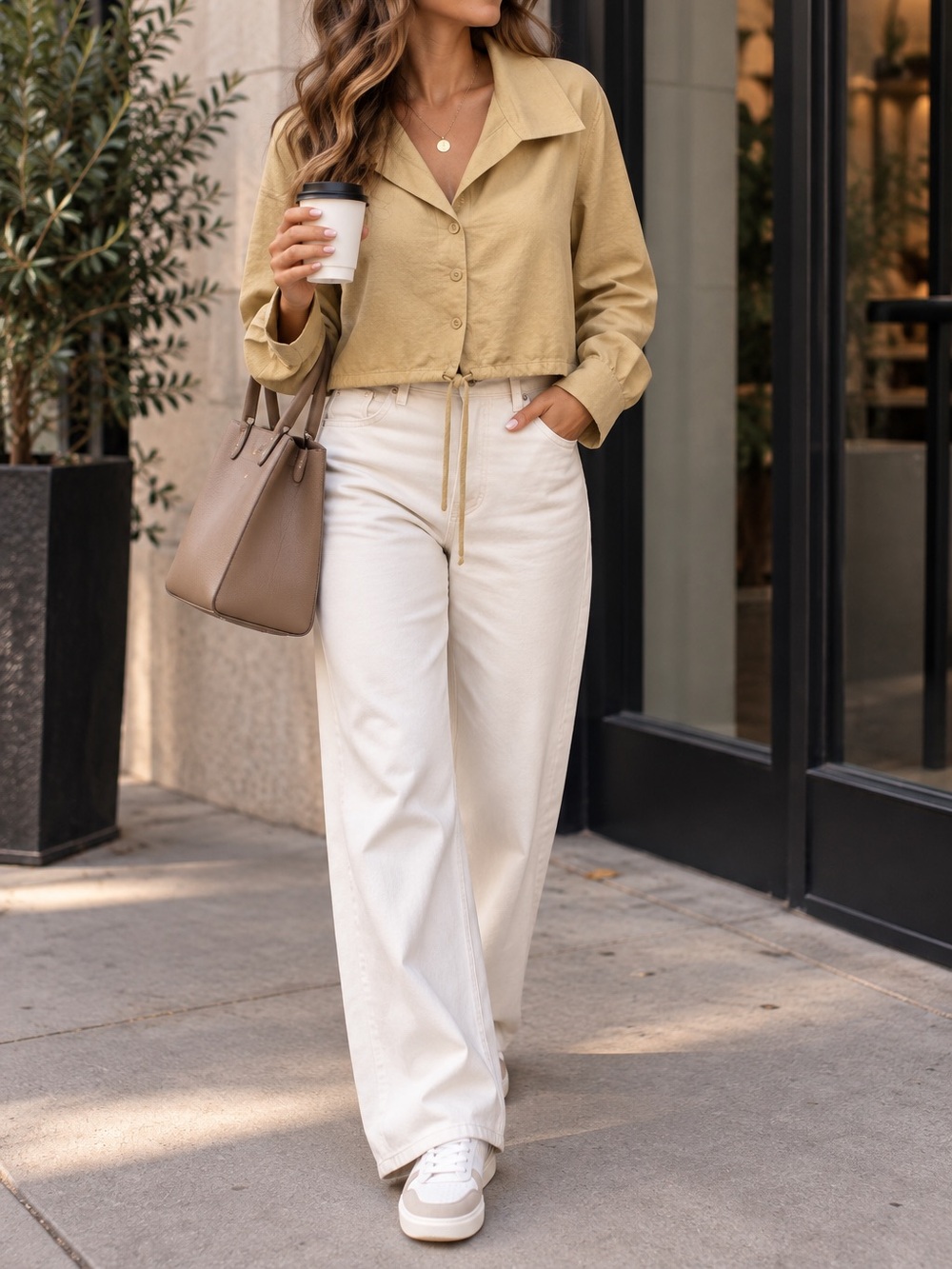 Favorite Daughter The Parker Linen Blend Blouse Size S